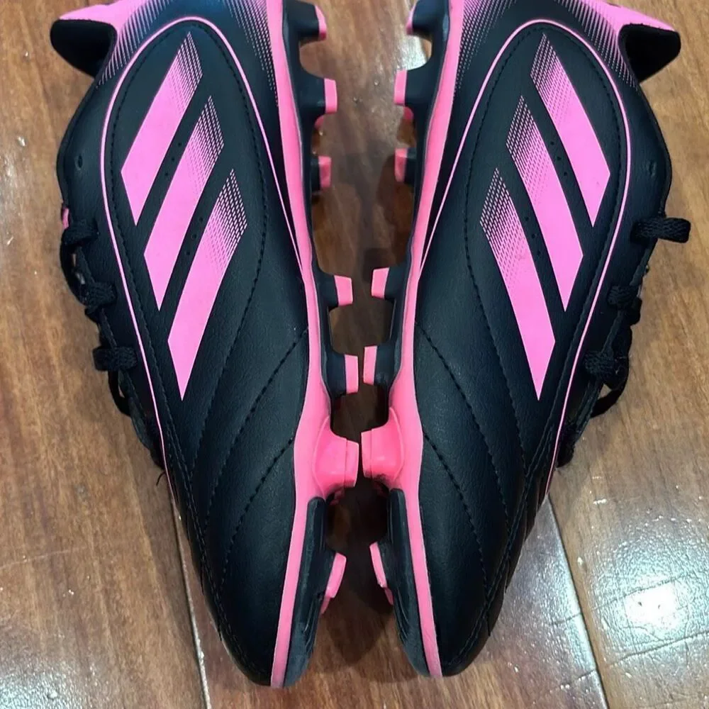 Adidas Goletto Kids Soccer Cleats Black Pink Youth Size 2